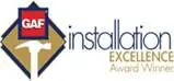 A logo of an installer for excellence awards.